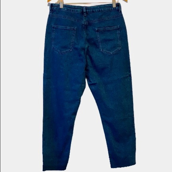 ASOS//Denim High Waisted Raw Hem Jeans 32” Petite - Picture 4 of 9